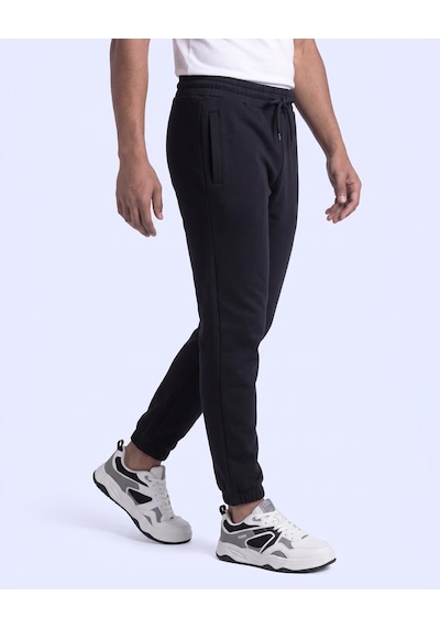 Kappa Authentic Olsix Tur Erkek Siyah Oversize Eşofman Altı