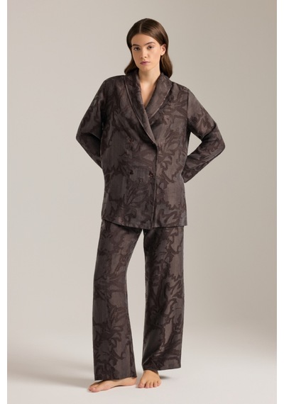 Aker Kahverengi Dokulu Beli Lastikli Pijama Altı Kahverengi Kahverengi