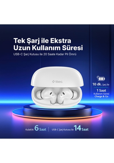 Ttec AirBeat 2KM187  One Gerçek Kablosuz TWS Bluetooth Kulaklık