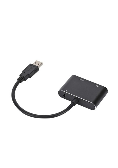 Usb 3.0 To Hdmi Vga 3.5mm 1080p Monitör Dönüştürücü Çevirici