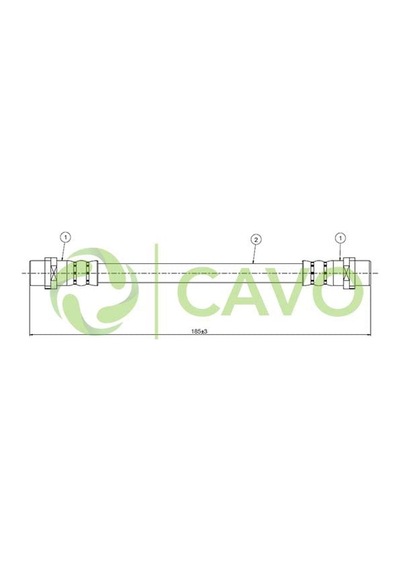 CAVO C800434A Fren Hortumu Arka A8 94-