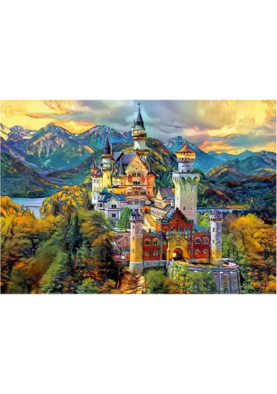 Educa 1000 Parça Neuschwanstein Şatosu Puzzle - Neuschwanstein Castle - 19933