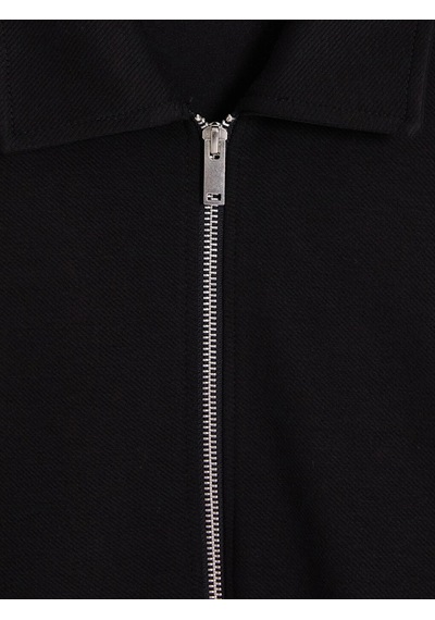 LC Waikiki Lcw Vision Siyah Polo Yaka Erkek Fermuarlı Sweatshirt New Blakız Çocuk