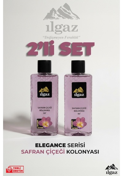 Ilgaz Safran Çiçeği Kolonyası 2'li Set 80 Derece 400 Ml Elegance Series