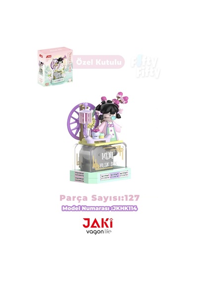 Jaki Nanci Serisi Kiraz Çiçeği Müzik Kutusu 127 Parça Oyuncak Yapım Seti -ffjkhk114 Jaki Nanci Serisi Kiraz Çiçeği Müzik Kutusu 127 Parça Oyuncak Yapım Seti -ffjkhk114