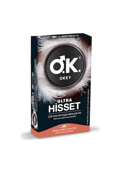 Okey Ultra Hisset + Klasik + Zero Prezervatif 3 x 10'lu