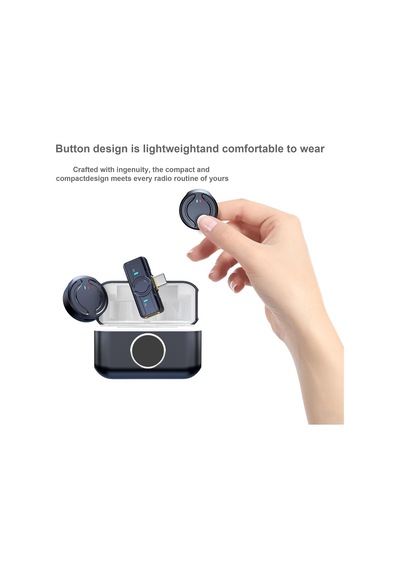 Coverzone Kablosuz Yaka Mikrofonu Çift Mikrofon İphone 16 İle Uyu