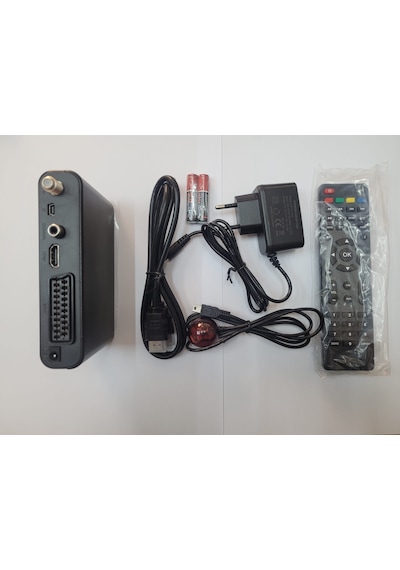 Amstrad 1300M Hem Hd Hem Scart Çıkışlı Usb'li Kasalı Mini Uydu Alıcısı