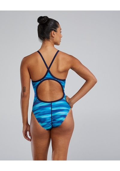 Tyr Durafast Lite Kadın Diamondfit Yüzücü Mayo  Mavi