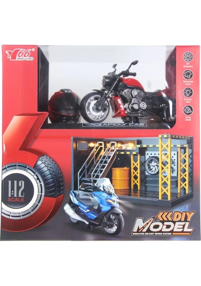 1/12 Motosiklet Wolverine Pb 3r Sesli Ve Işıklı