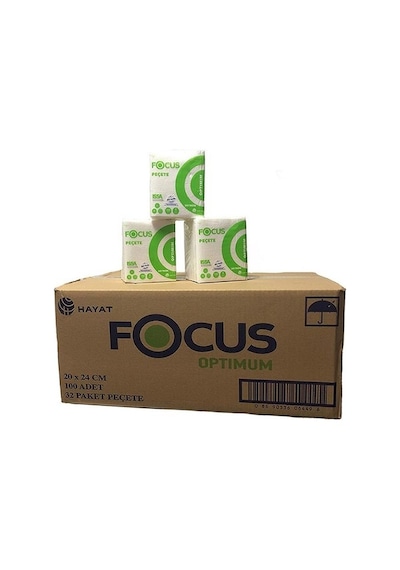 Focus Servis Peçete Kare Peçete 100 Lü 32 Paket 20x24 Cm Focus Servis Peçete Kare Peçete 100 Lü 32 Paket 20x24 Cm