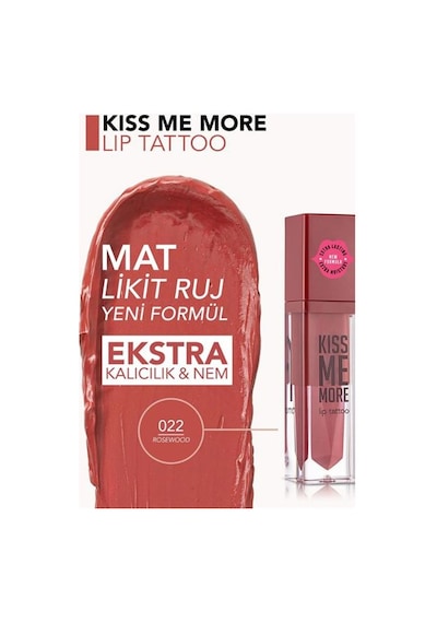 Flormar Kiss Me More Lip Tattoo 022 Rosewood 01