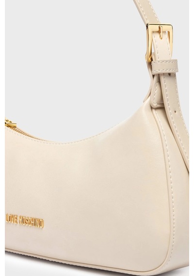 Love Moschino Logolu Ayarlanabilir Omuz Askılı Çanta Bayan Çanta Jc4390pp1pko0110 Bej