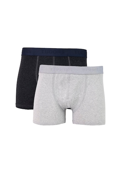 Tudors Erkek 10'lu Likralı Pamuklu Esnek Kumaş Premium Seri Boxer-50255 Çok Renkli