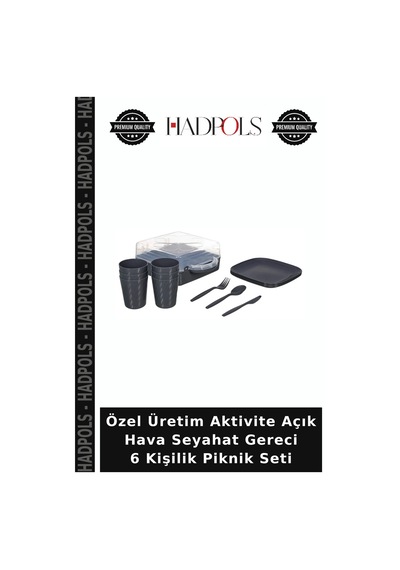 Özel Üretim Aktivite Açık Hava Seyahat Gereci 6 Kişilik Piknik Seti Çok Renkli