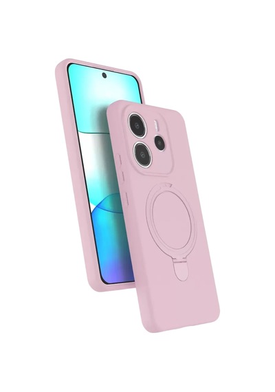 Newface Xiaomi Redmi Note 14 4g Regal Magsafe Standlı Kapak - Açık Pembe