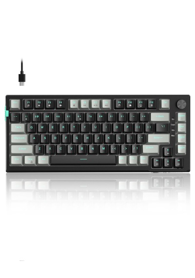 Magegee Sky81 83 Tuş Kablolu Rgb Hot-swap Gasket Gri-siyah Gaming Klavye
