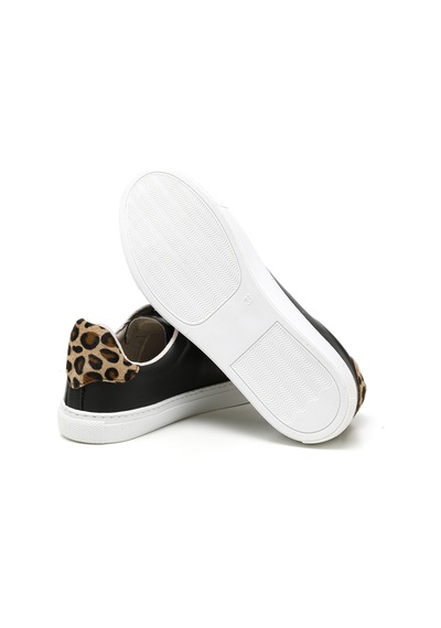 Sneaker Günlük Kadın Mar-25y-209-02 John May Siyah-leopar Siyah-leopar Siyah - Leopar