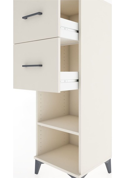 Hyperion Dolap Tek Raflı 2 Çekmeceli 44x44x134 Aytaşı-aytaşı Aytası