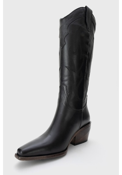 Luvishoes Luvi Shoes Pietro Siyah Cilt Hakiki Deri Kadın Western Çizme Siyah Mat Luvishoes Luvi Shoes Pietro Siyah Cilt Hakiki Deri Kadın Western Çizme Siyah Mat