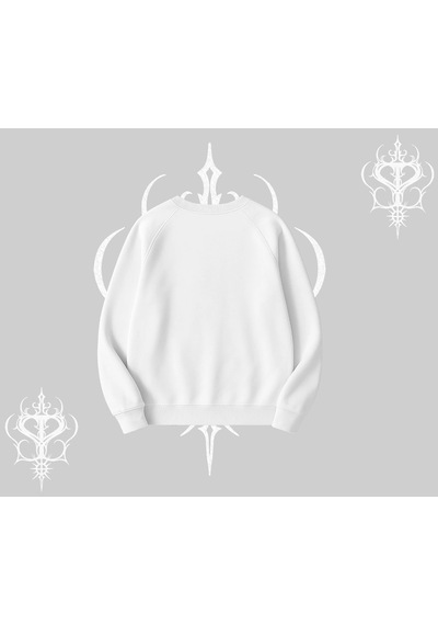 Startmore Beyaz Biskilet Yaka Sweatshirt Why Are U Scared Beyaz