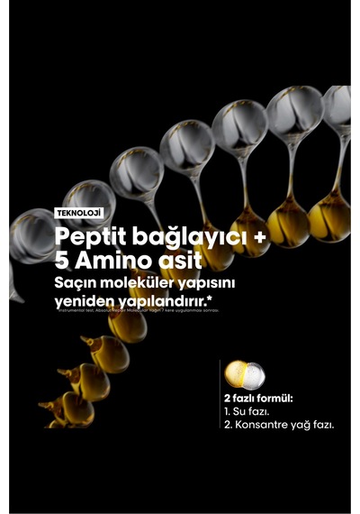 Absolut Repair Molecular Çift Fazlı Profesyonel Saç Bakım Yağı 30 Ml