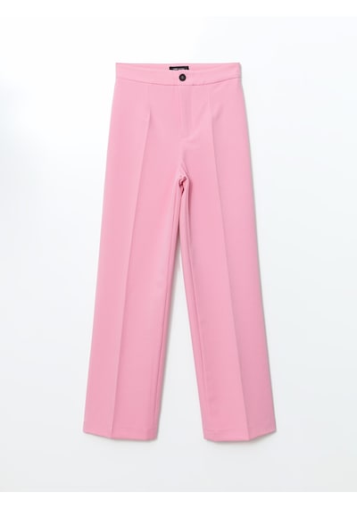 Lcw Vision Pembe Standart Fit Geniş Paça Kadın Pantolon