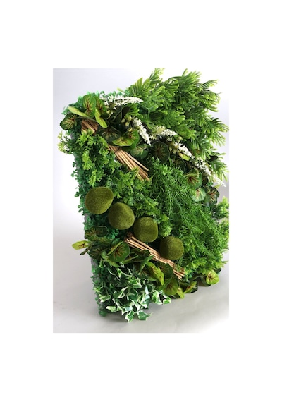 Yapay Çiçek Deposu Yapay Dikey Bitki Hazır Duvar Paneli 55 Cm X 55 Cm Model 3