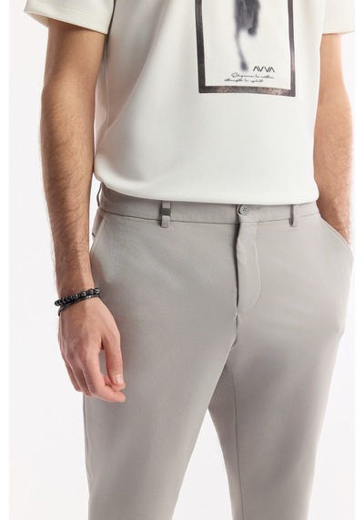 Avva Erkek Gri Yan Cepli Beli Lastikli Bi-stretch Comfort Slim Fit Pantolon A51y3204 Avva Erkek Gri Yan Cepli Beli Lastikli Bi-stretch Comfort Slim Fit Pantolon A51y3204