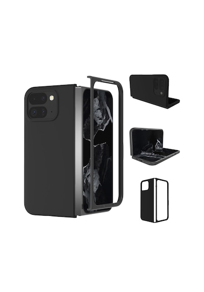 Microcase Google Pixel 10 Pro Fold İle Uyumlu Mat Yüzey Sert Plastik Kılıf - Al8848 Şeffaf