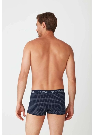 U.S. Polo Assn. Erkek Lacivert - Lacivert Baskılı 2 Li Boxer 82006 Lacivert - Lacivert Baskılı