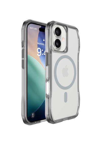 Buff Apple Uyumlu iPhone 17 Magsafe Octa Shield Kılıf Açık Gri