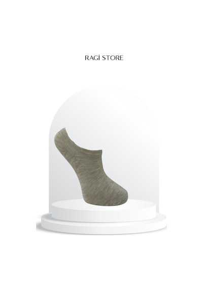 Ragi Store 8'li Sıfır Bilek Unisex Çorap Gri