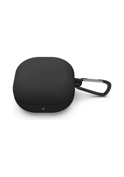 Samsung Galaxy Buds 2 İçin Kılıf Mat Silikon Siyah Buds 2 İle Uyumlu Kılıf - Siyah