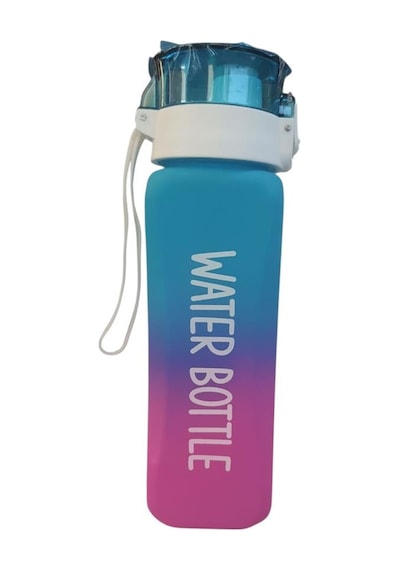 Selka 800 Ml Kare Arıel Su Matarası Çok Renkli