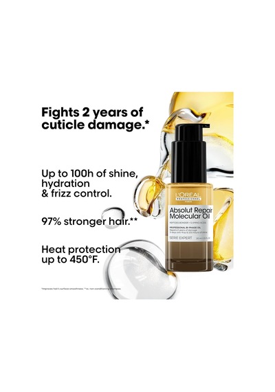 Tr L'oréal Professionnel Paris Absolut Repair Molecular Çift Fazlı Profesyonel Bakım Yağı 30 Mililitre