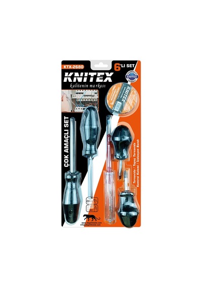 6pcs Tornavida - Çok Amaçlı Set Tornavida - Topaç Tornavida - Kontrol Kalem - Elektrik Bant 5332