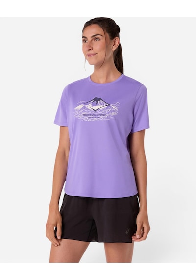 Asics Fujıtraıl Logo Ss Top Kadın Mor Kısa Kollu Tshirt 2012d432-500