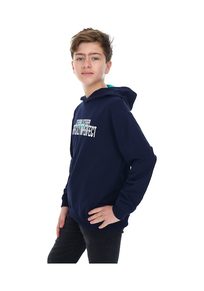 Toontoy Kids Toontoy Erkek Çocuk Oversize Kapüşonlu Hafif Düşük Omuz Baskılı Sweatshirt - 2 İplik Lacivert Toontoy Kids Toontoy Erkek Çocuk Oversize Kapüşonlu Hafif Düşük Omuz Baskılı Sweatshirt - 2 İplik Lacivert