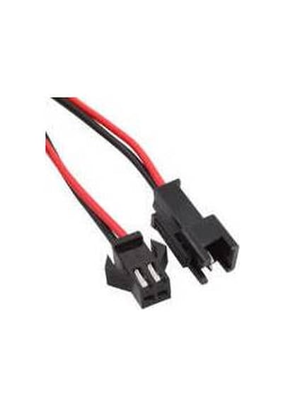 2 Pin Sm Jst Kablo 2X8Cm Erkek - Dişi Takım 2 Li Kablo Soketi
