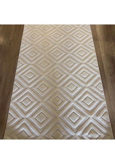 Hoom Rugs Design 1089 Krem Yumuşak Dokulu İskandinav Halı Krem