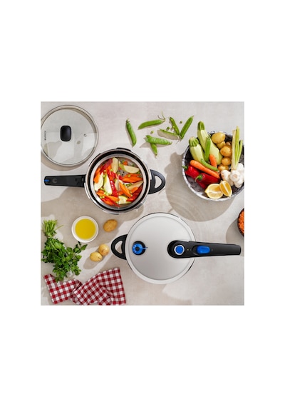 Gusto Chef 2 Li Düdüklü Tencere Seti 4+7 L 4 Parça-ınox01 Diğer