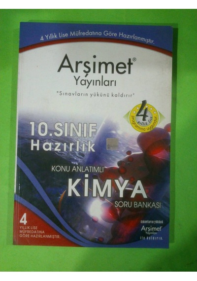 10.Sınıf Kimya Hazırlık Konu Anlatımlı Soru