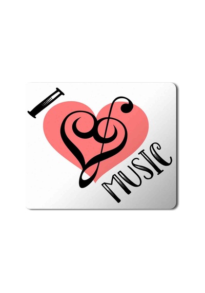 I Love Music Kalp Mouse Pad Mousepad