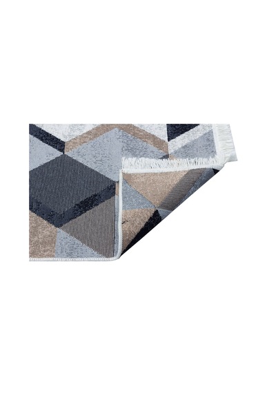 Eko Halı Arya Ar 10 Beıge Black Yıkanabilir Çift Taraflı Modern Desenli Dokuma Kilim