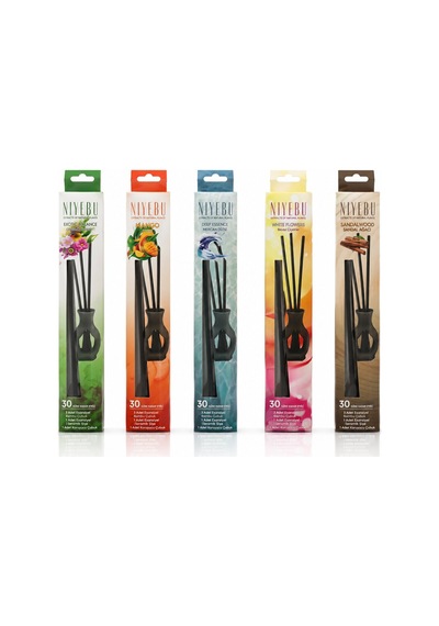 Niyebu Esansiyel Koku Çubuk 3 Adet Botanic - Sandal - Deniz Esinti - Mango - Buble Gum - 60'li Paket Diğer