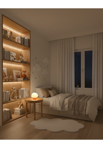 Elana Design Mumi Mantar Abajur - Abajur Ve Gece Lambası Turuncu