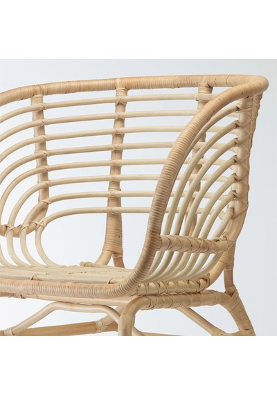 Ikea Beyaz Ferah Berjer Koltuk - Rattan Koltuk