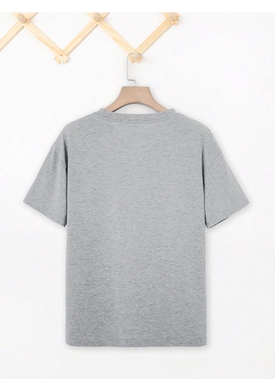 Eriyen Kalpler Baskılı Tasarım Tshirt Gri
