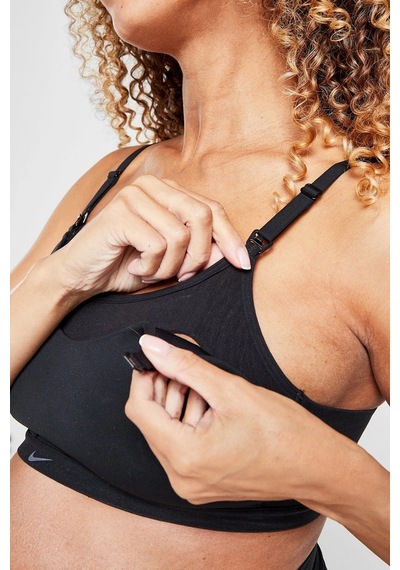 Nike Alate Light Support Lightly Lined Nursing Sports Bra Maternity Hamile Emzirme Spor Sütyeni Siyah Siyah Nike Alate Light Support Lightly Lined Nursing Sports Bra Maternity Hamile Emzirme Spor Sütyeni Siyah Siyah
